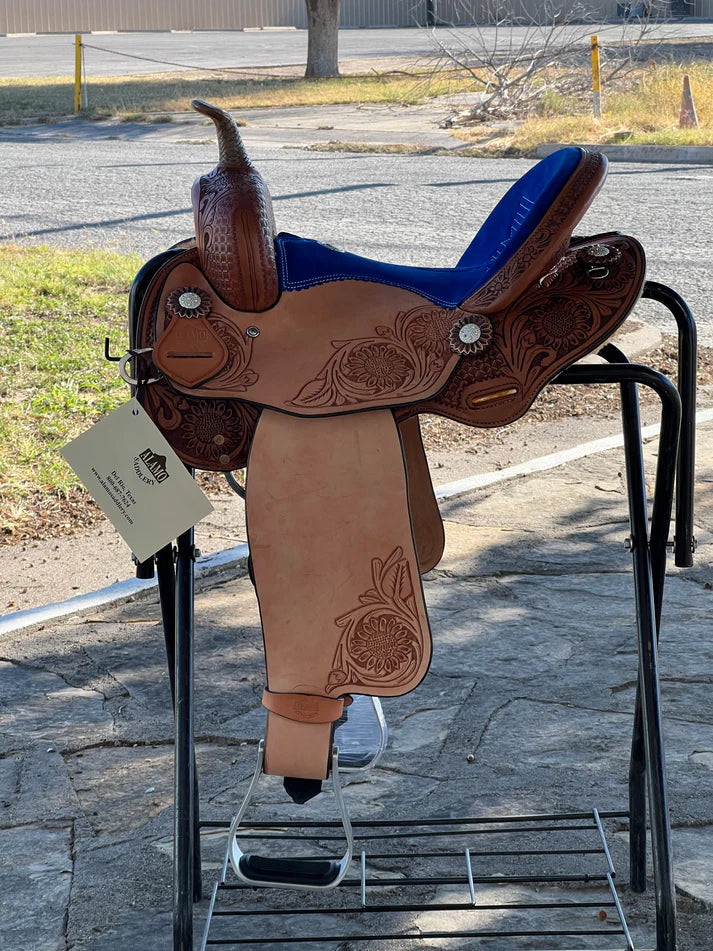 15" Sunflower Air - Royal Blue suede seat