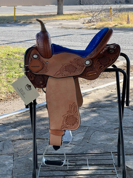 15" Sunflower Air - Royal Blue suede seat