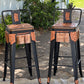 THE GOLDEN COWBOY Bar Stools w/ Short Back