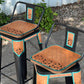 (STOCK!) SET OF 2 30" El Pinto w/ Black Short Black Bar Stools