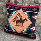 PRE-ORDER Throw Pillow- Custom laser brand/logo w/ Buckstitch