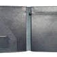 Large portfolio Black Rough Out Blue Bell Stitching