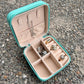 Mini Turquoise Initial Jewelry Box