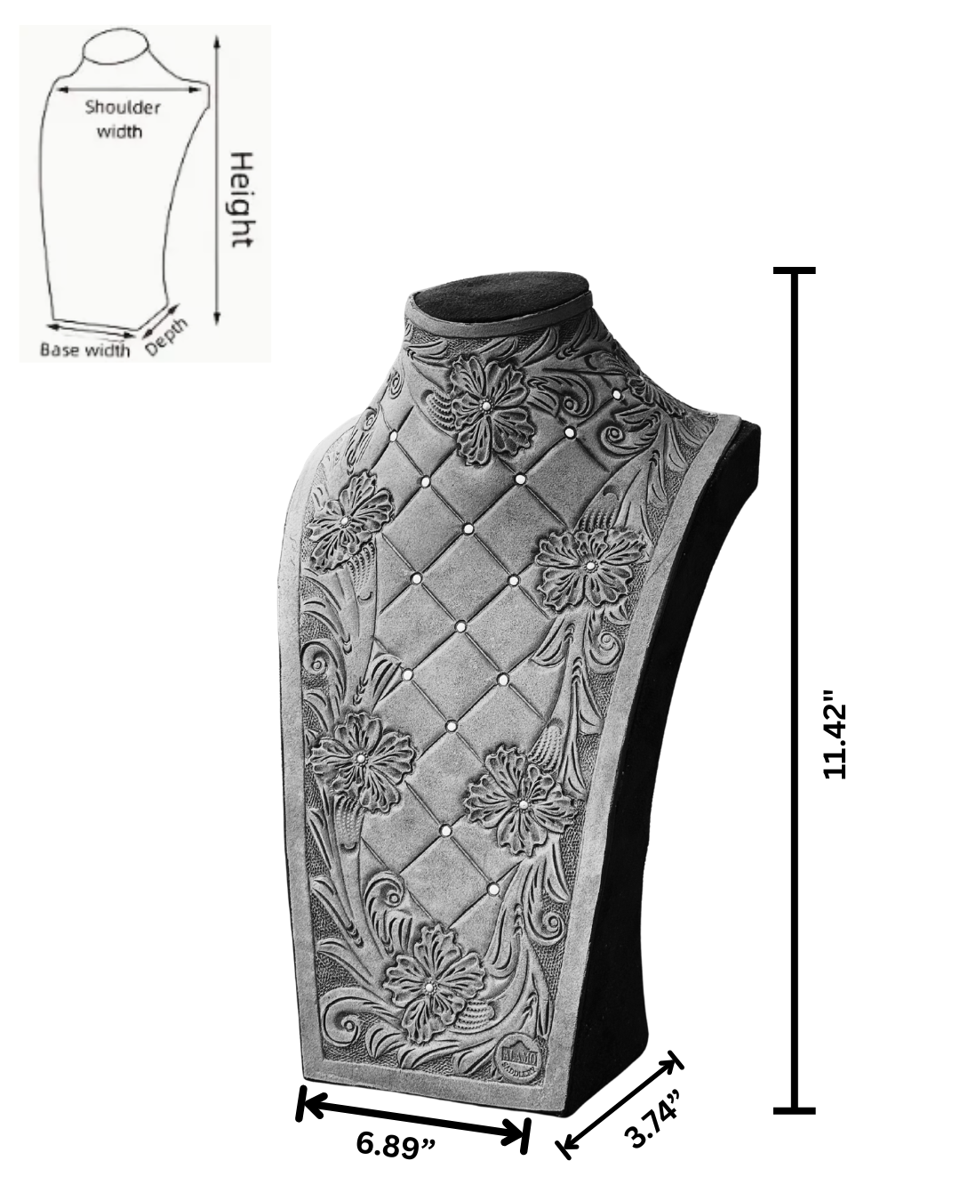 (PRE-ORDER) Necklace Display- Cowboy feather