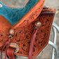 Ranshe Turquoise Barrel Saddle