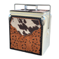 Retro Rodeo Cream Cooler- Cow Suede