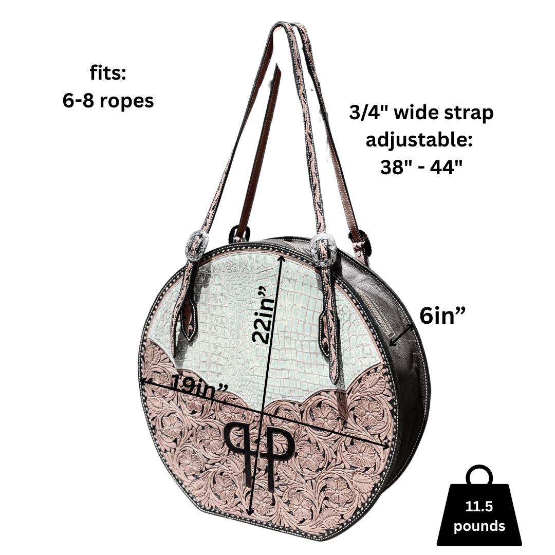 Rope Bag- Turquoise Gator