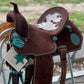 Turquoise Cowgirl Barrel Saddle