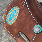 Turquoise Cowgirl Barrel Saddle