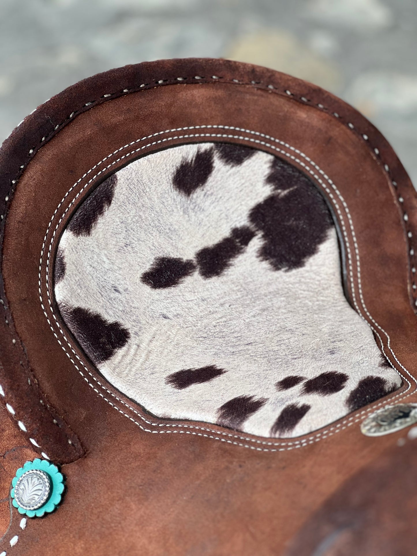 Turquoise Cowgirl Barrel Saddle