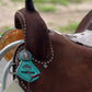 Turquoise Cowgirl Barrel Saddle