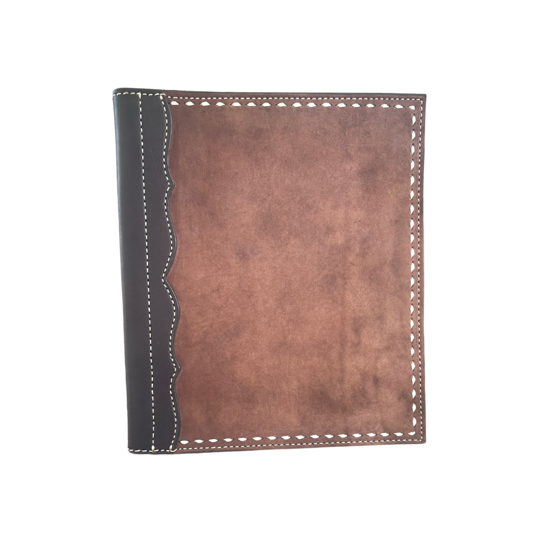 Large Portfolios Roughout Leather w/ buckstitch