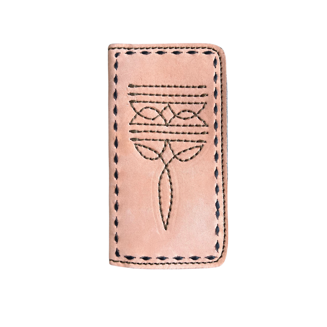 Tall Wallet- Cowboy Stitch
