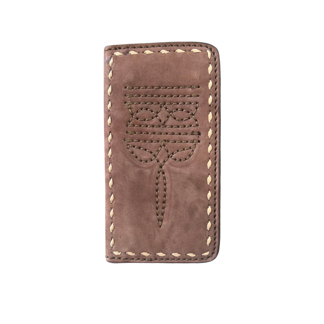 Tall Wallet- Cowboy Stitch