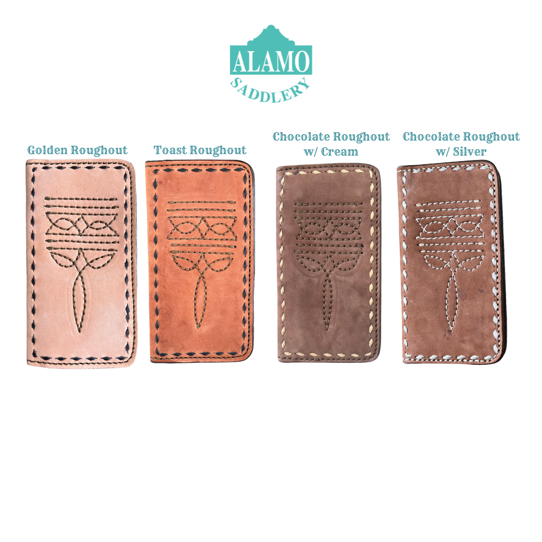 Tall Wallet- Cowboy Stitch