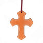 108 Cross golden leather