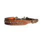 200-JGB Wither strap brown gator overlay with crystals and spots