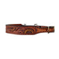 200-SUN Wither strap golden leather sunflower tooling