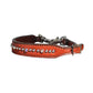 200-TJ Wither stap toast leather with crystals and spots