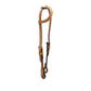 5/8" Flat one ear headstall golden leather.