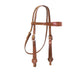 2800-TO 1-1/2" Contour browband headstall toast leather outline tooling