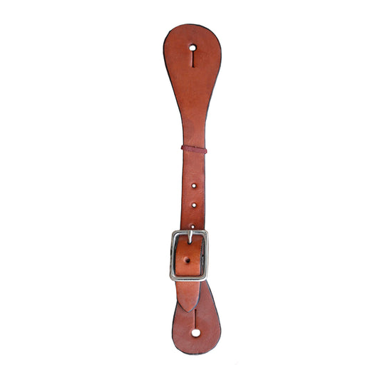 Ladies and kid's spur straps toast leather.