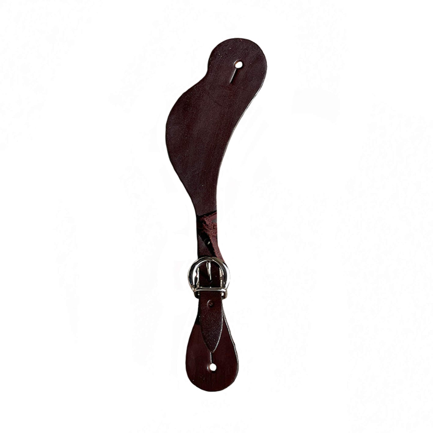 Men's spur straps chocolate leather.
