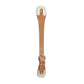 390 Men's spur straps golden leather with white rawhide tips