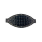 Bronc nose black golden leather gator overlay with Swarovski crystals and SS spots.