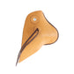 2" Tapedero bell stirrups plain golden leather (pair).