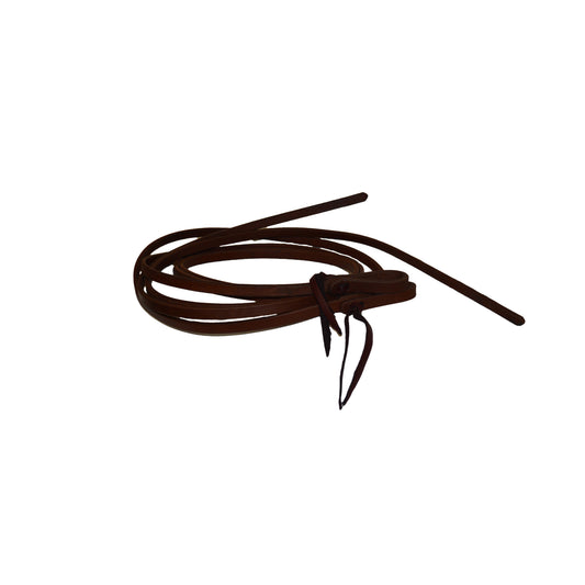 5/8" Split reins oiled harness leather.