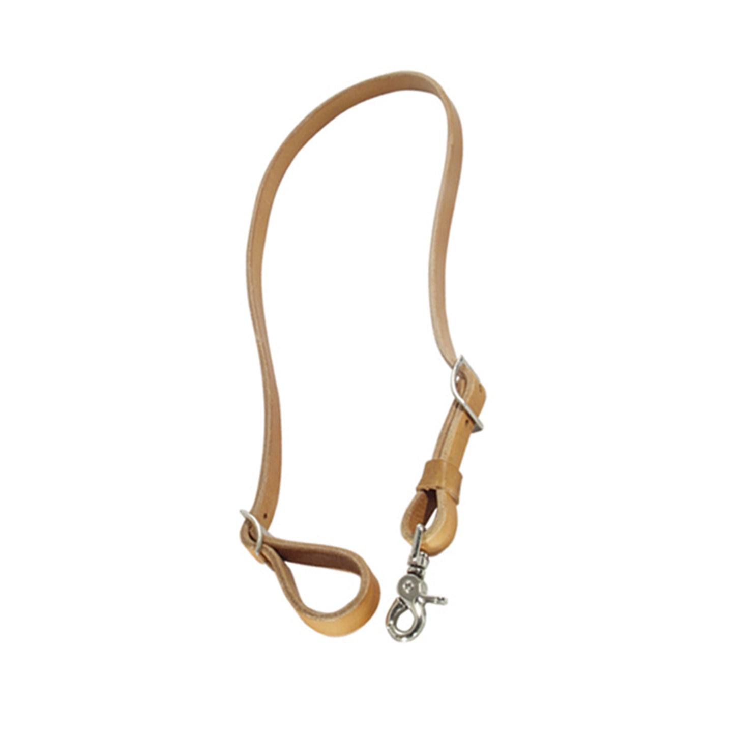 3/4" Tie down harness leather with snap.