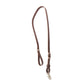 3/4" Tie down latigo leather with snap.