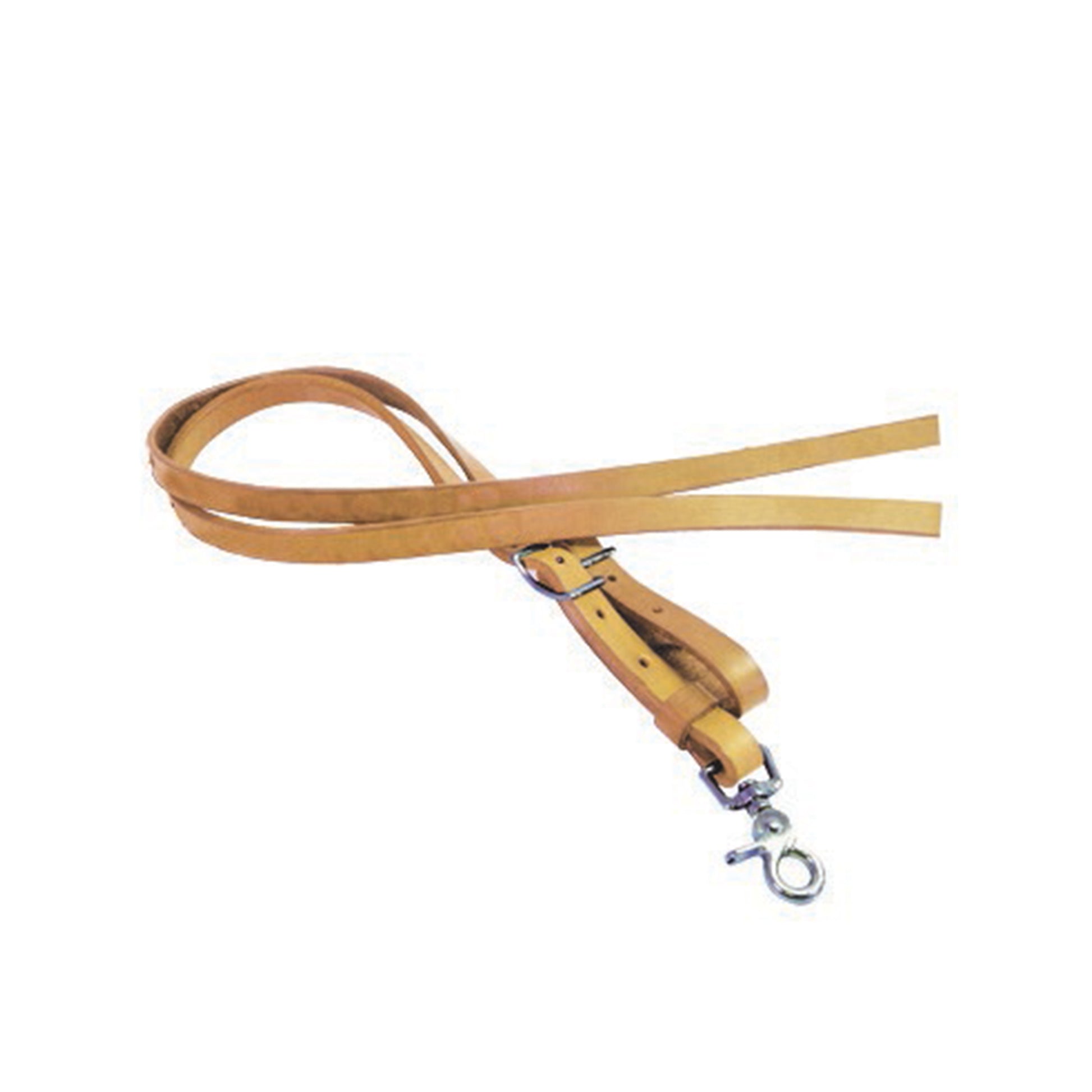 5/8" Roping rein golden leather.