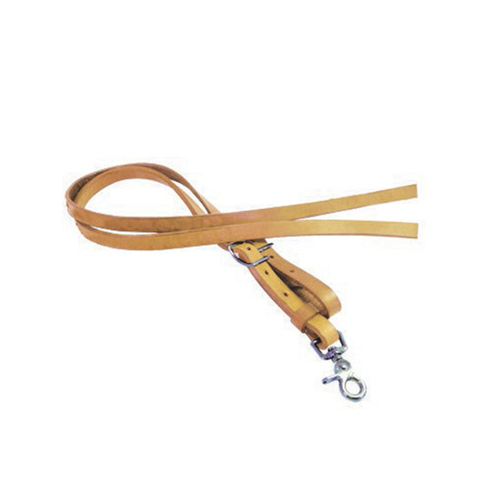 5/8" Roping rein golden leather.