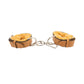 910 1-7/8" Chain hobble straps golden leather
