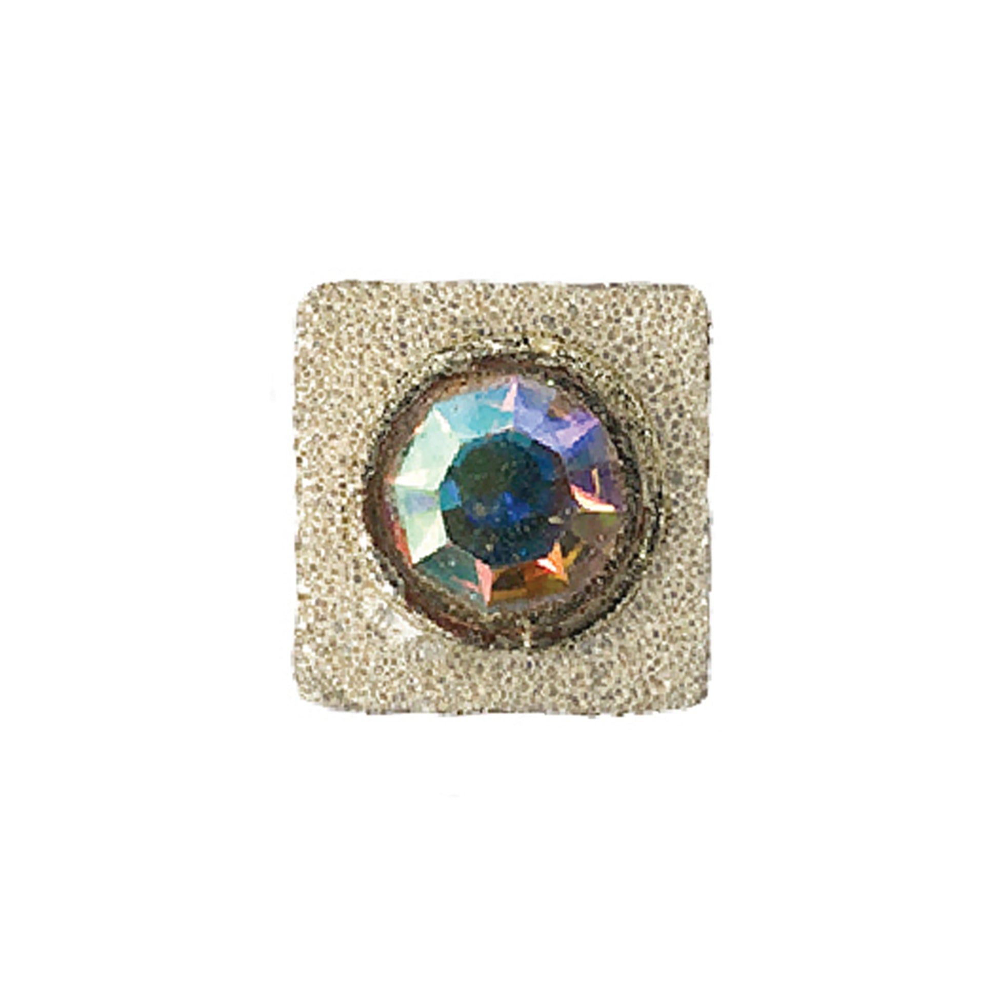 1/2" PZM concho with prism crystal (set of 4). 