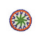2-1/4" W4 beaded concho (set of 4). 