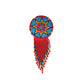 2-1/4" W9 fringe beaded concho (set of 4). 