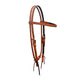 E-2030-HD Elite 1" straight browband headstall harness leather