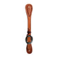 Elite men's spur straps golden leather basket tooled.