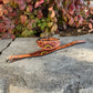 M-304-SUN Stirrups hobble straps golden leather sunflower tooling with background paint