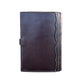 Bible cover chocolate leather cross and floral tooling