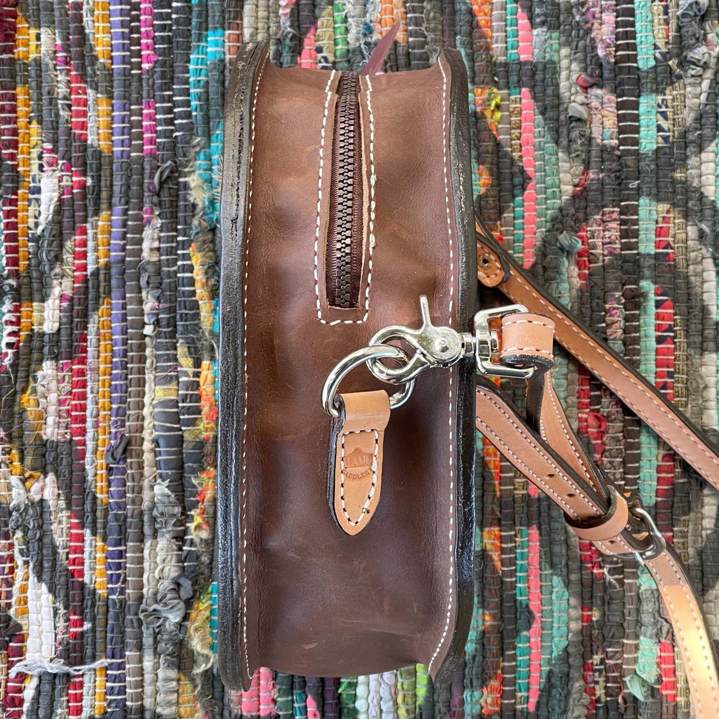 Cheetah rope can handbag