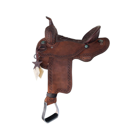 14" Geo-Aztec Alamo Air Barrel Saddle
