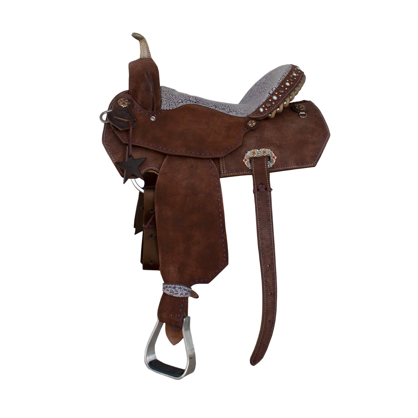 Lilac Barrel Saddle