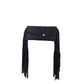 Handbag navy blue suede