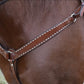 3023-TBS 1-3/4" Contour breast collar toast leather with buckstitch