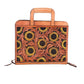 Cowboy Briefcase golden leather sunflower tooling