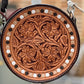 8" Chocolate ombre rope can handbag